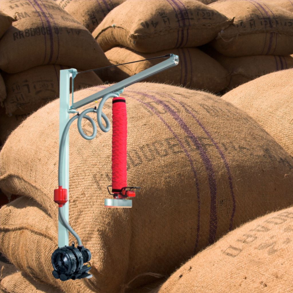 manejo de sacos por succion